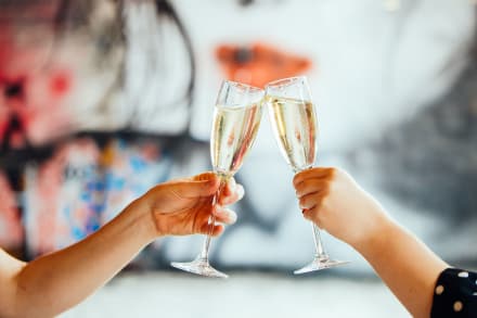 Champagne Reception with Butler In The Buff at Rockstar Benidorm — Hen Do nightlife in Benidorm