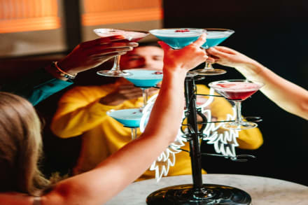 Martini Wings Cocktail Tree Sharer at Dirty Martini - Monument — Hen Do nightlife in London
