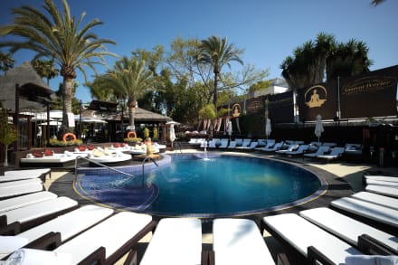 La Sala Beach Club - Platform Deck Bed — Stag Do activity in Marbella