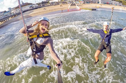 Pier Zipline — Hen Do activity in Bournemouth