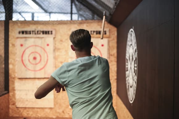 Leeds Axe Throwing Activity Weekend Ideas