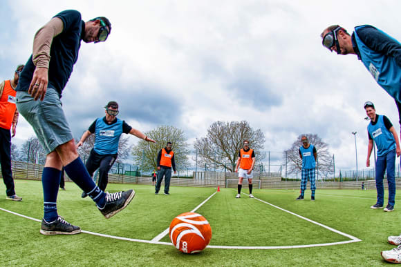 Hamburg Goggle Football With Transfers Corporate Event Ideas