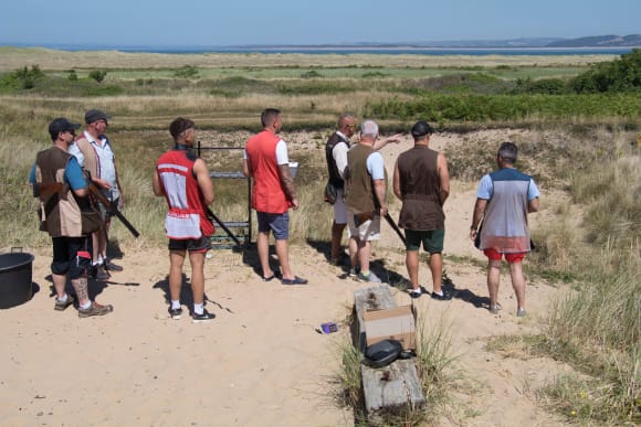 Swansea Clay Pigeon Shooting - 40 Clays Stag Do Ideas