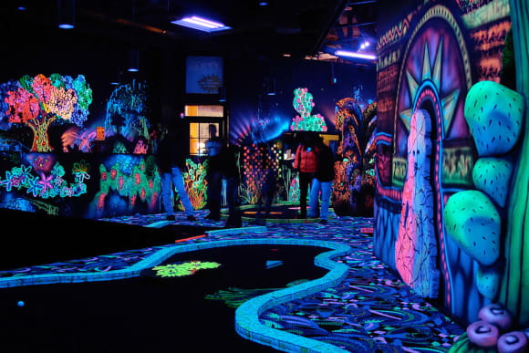 Chester 3D Crazy Golf In The Dark Corporate Event Ideas