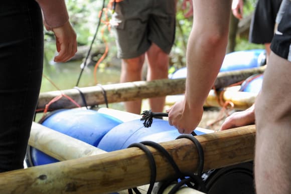 Raft Building Activity Weekend Ideas