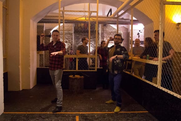 Budapest Axe Throwing Activity Weekend Ideas