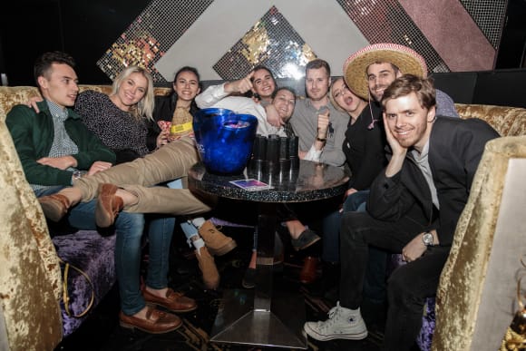 Night Club Entry - Table & Bottles Hen Do Ideas
