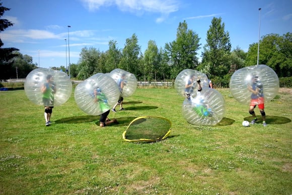 Zorb Football With Transfers Corporate Event Ideas