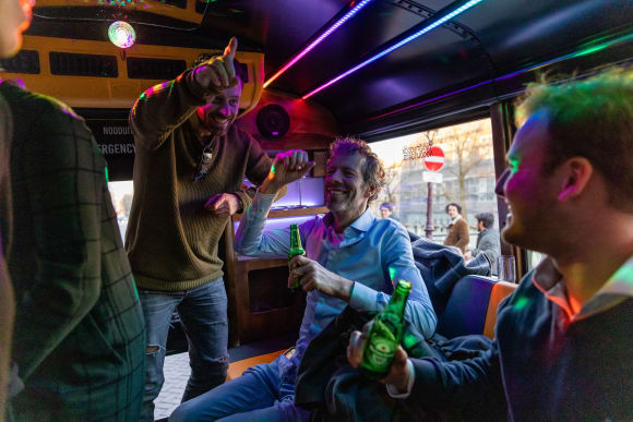 Amsterdam Party Bus Airport Transfer Hen Do Ideas