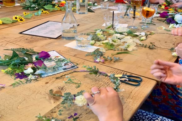 Newport Flower Crown Making - At Your Venue Corporate Event Ideas