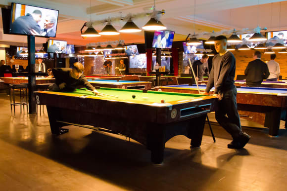 London Pool Table  & VIP Room Corporate Event Ideas