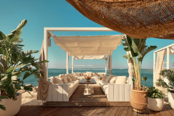 Split Beach Party - Cabana Bed Hen Do Ideas