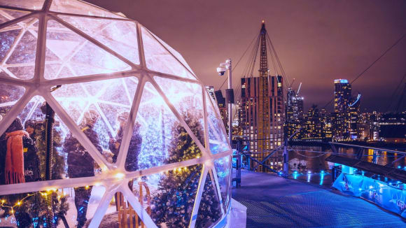 London Up at The O2 | Snow Globe Experience Activity Weekend Ideas