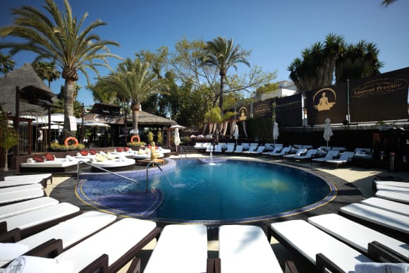 Manchester La Sala Beach Club - Pool Terrace Bed Stag Do Ideas