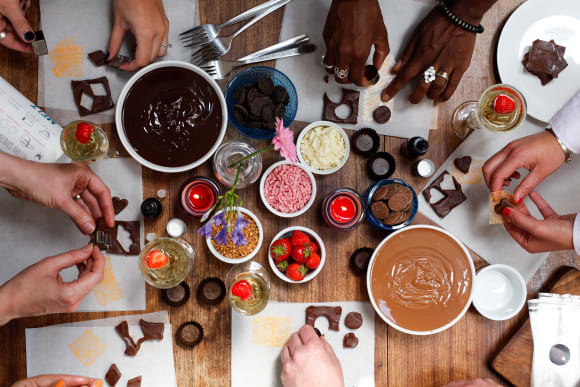 London Luxury Chocolate Making Hen Do Ideas