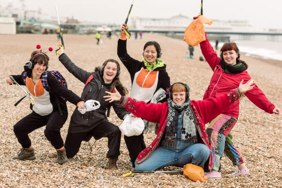 Brighton Silent Disco Beach Clean Corporate Event Ideas