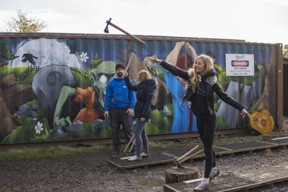 Bath Axe Throwing Hen Do Ideas