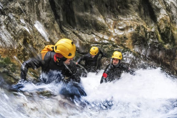 Split Canyoning in the Mountains Stag Do Ideas