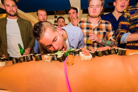 Bratislava Naked Sushi Bodyeating Stag Do Ideas