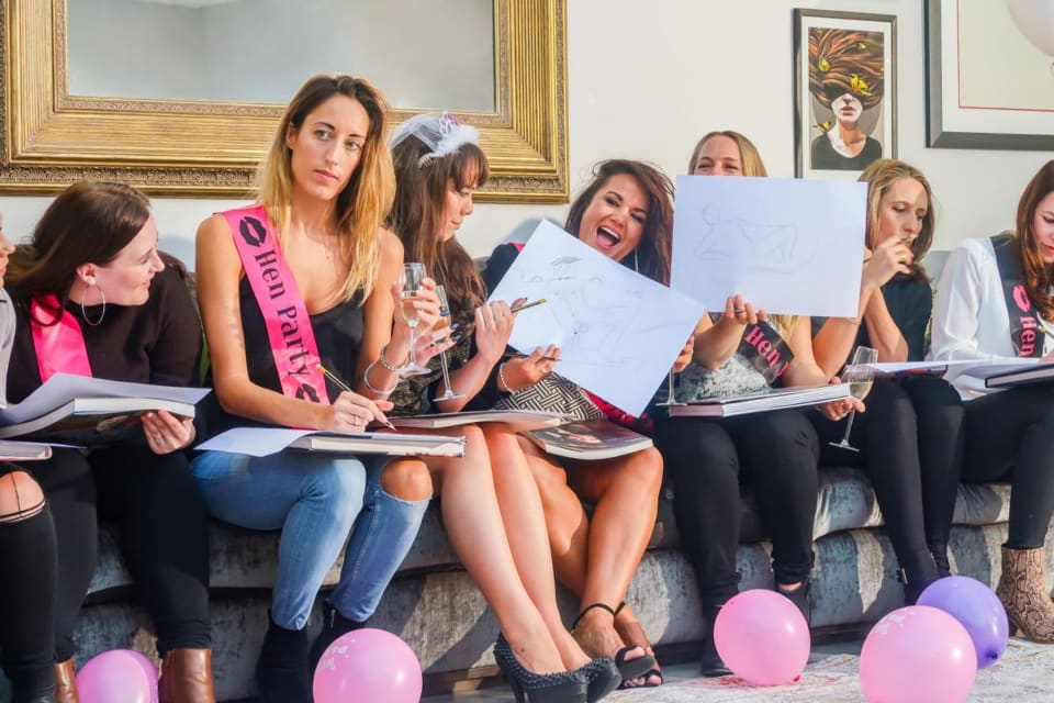 Mobile Life Drawing Class & Butler Session — Hen Do activity in Blackpool