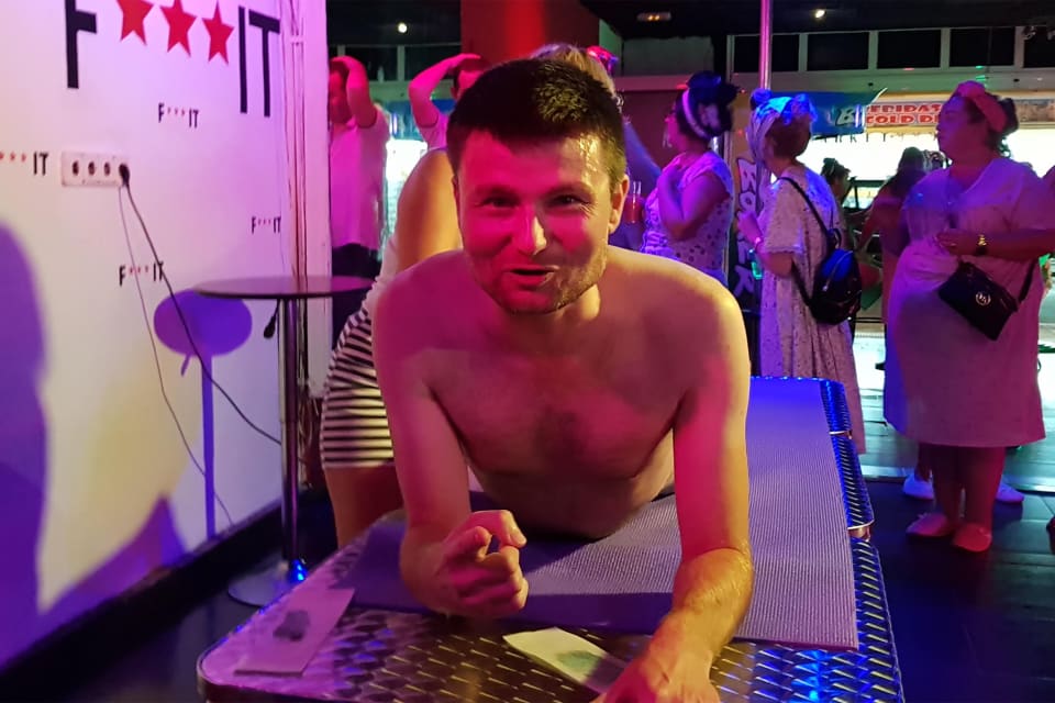 Back, Sack & Crack Stag Stitch Up — Stag Do activity in Benidorm