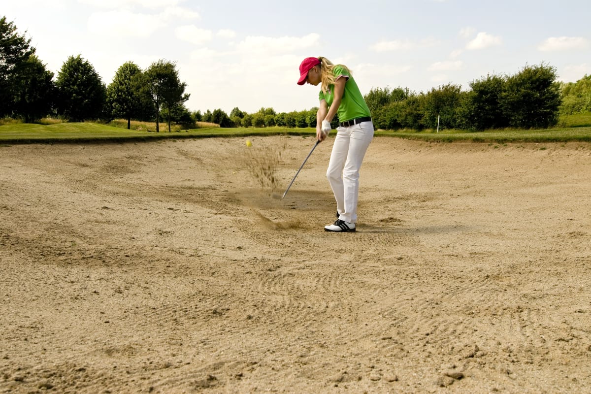 Hen Party playing golf on golf course