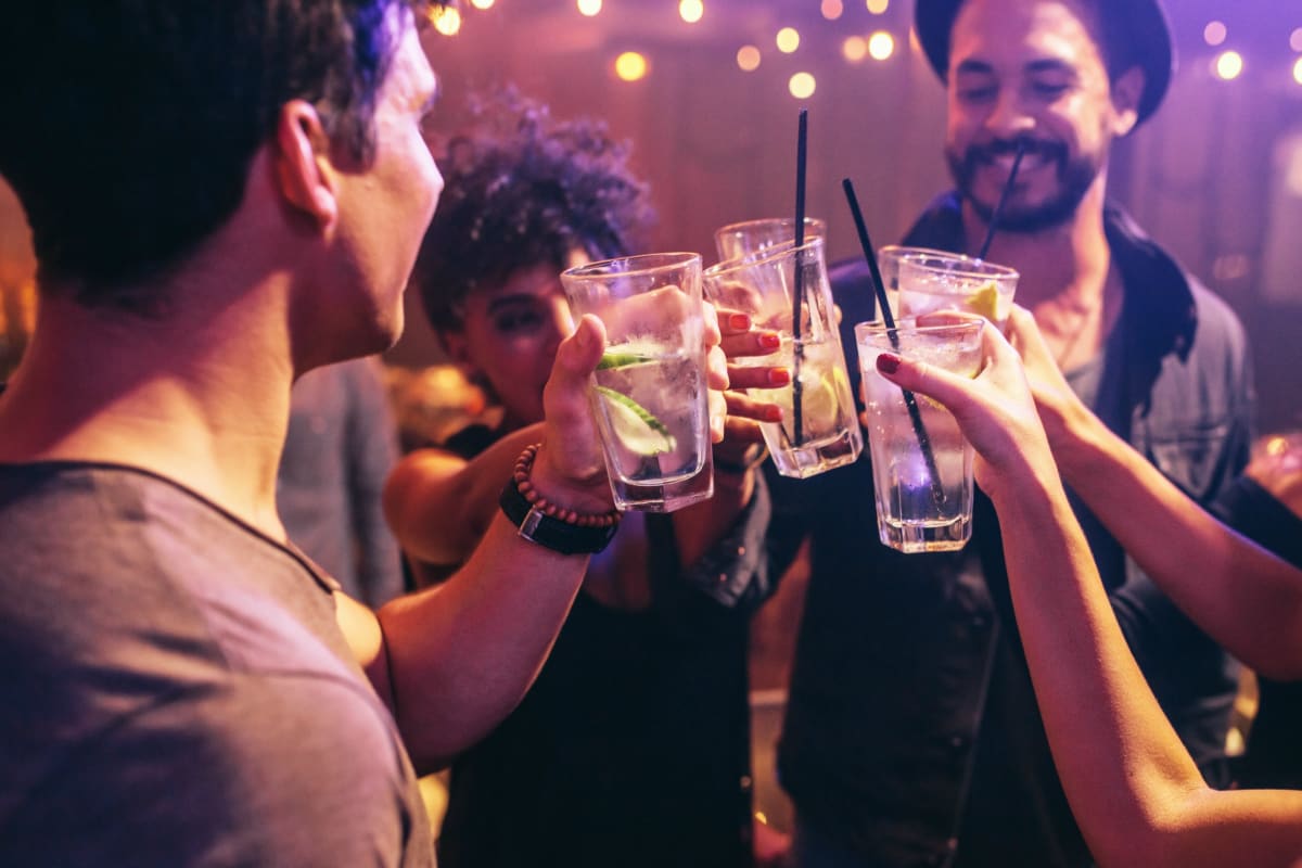 Stags having Drinks