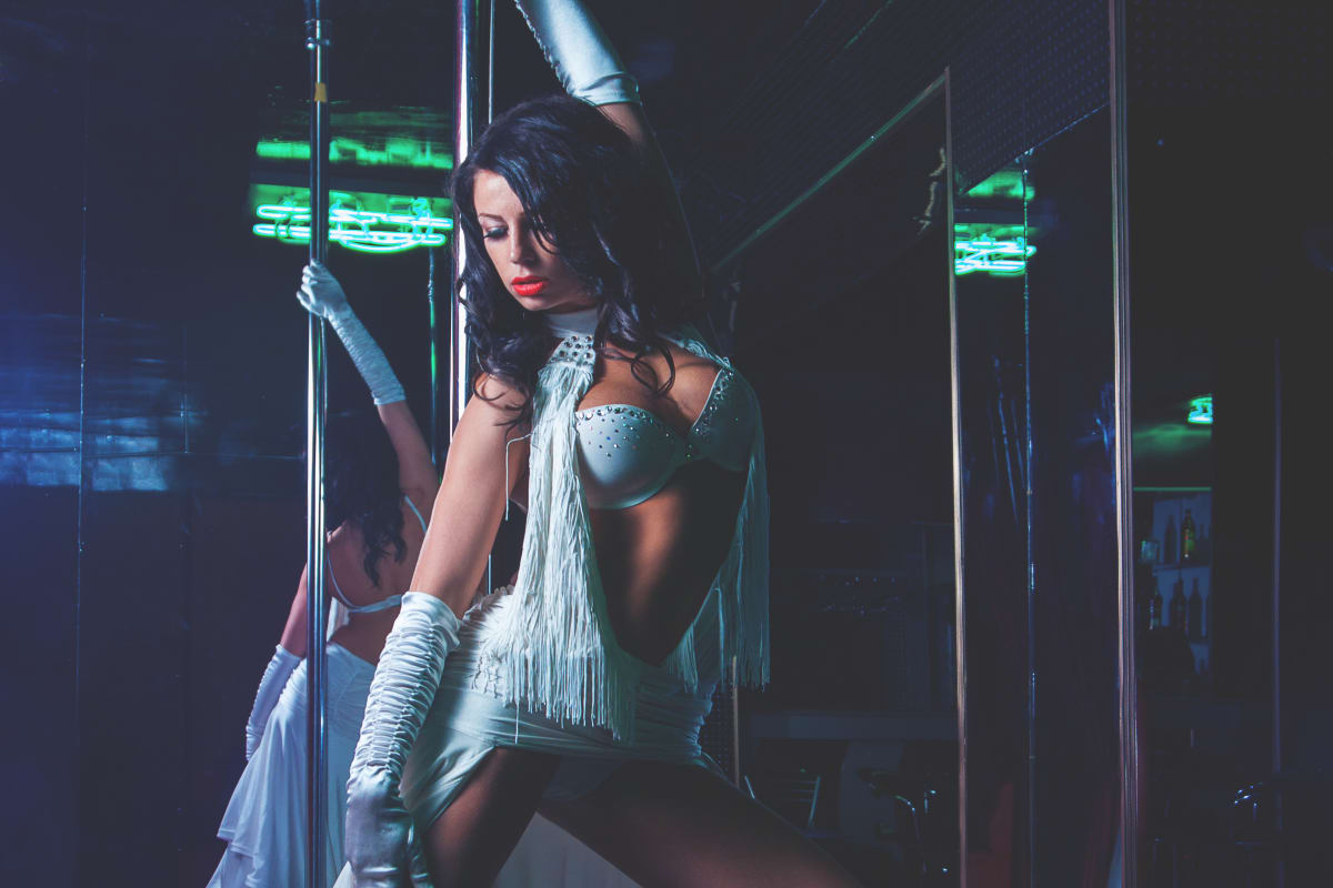 sexy stripper on pole