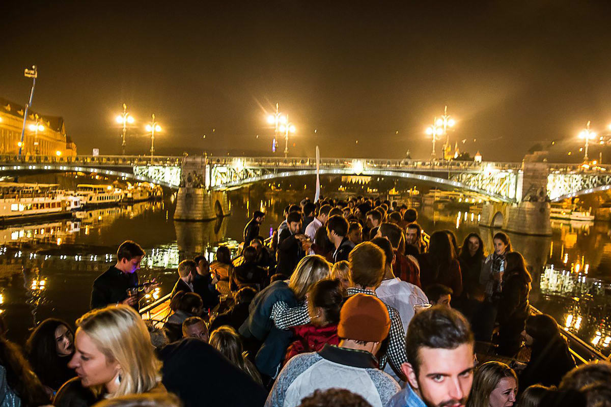 Prague Boat Party view overwater