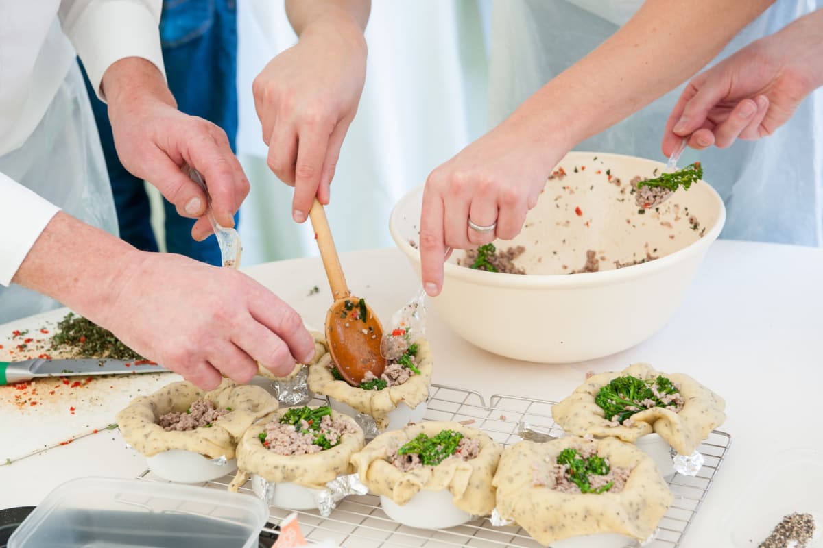 Pie making cookery workshop