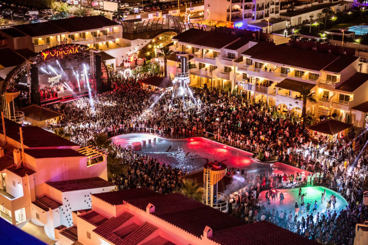 Ushuaia Ibiza arial view