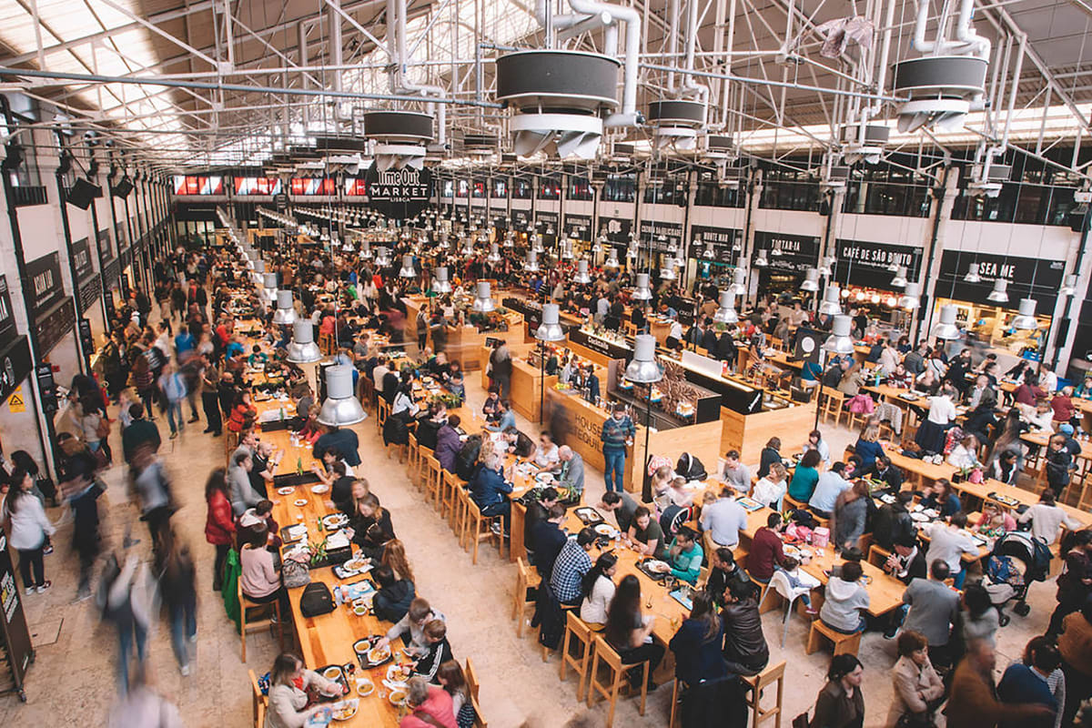 Time Out Market Lisbon arial view