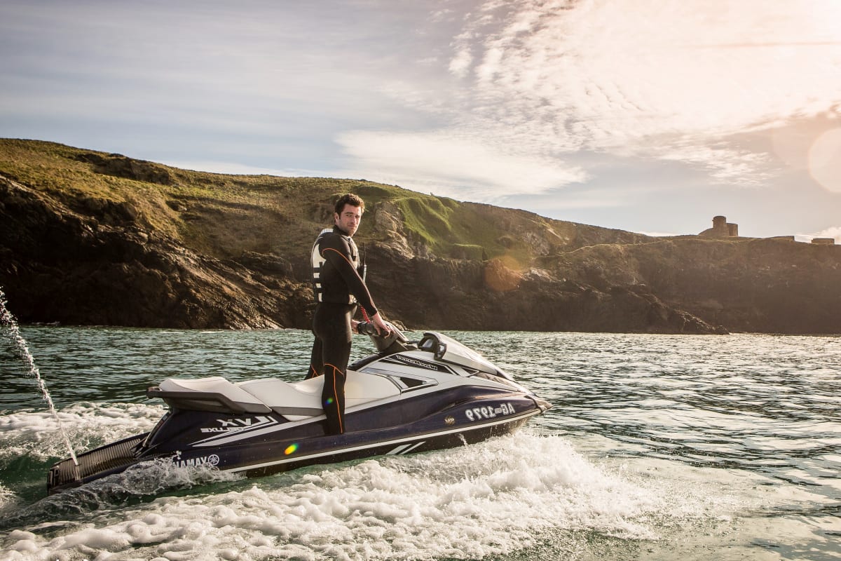 MAN ON JETSKI