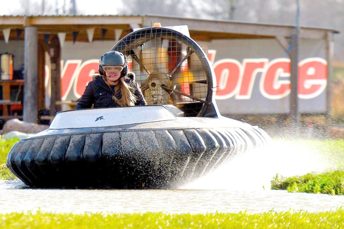 a woman hover crafting