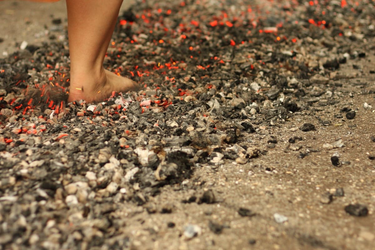 Fire walking