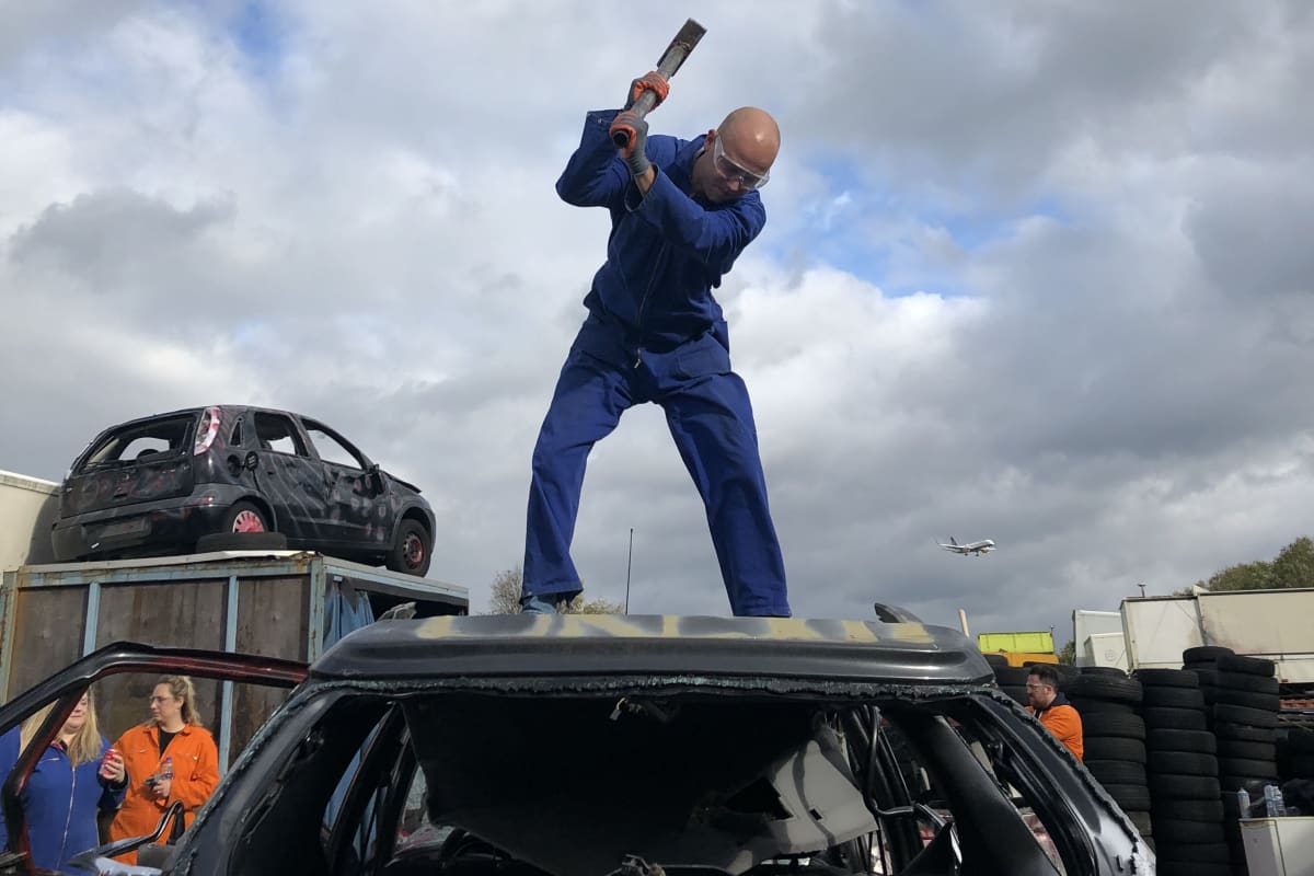 Chillisauce team car smash