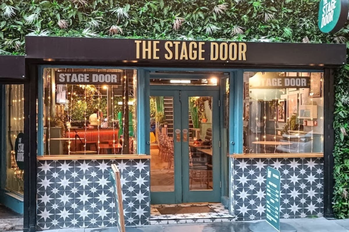 The stage door