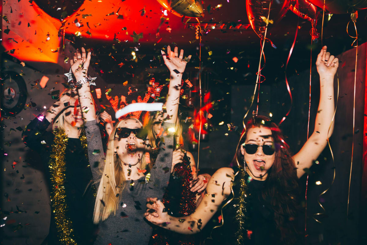 A group of women having fun