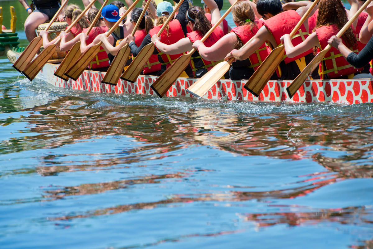 Dragon boat racing