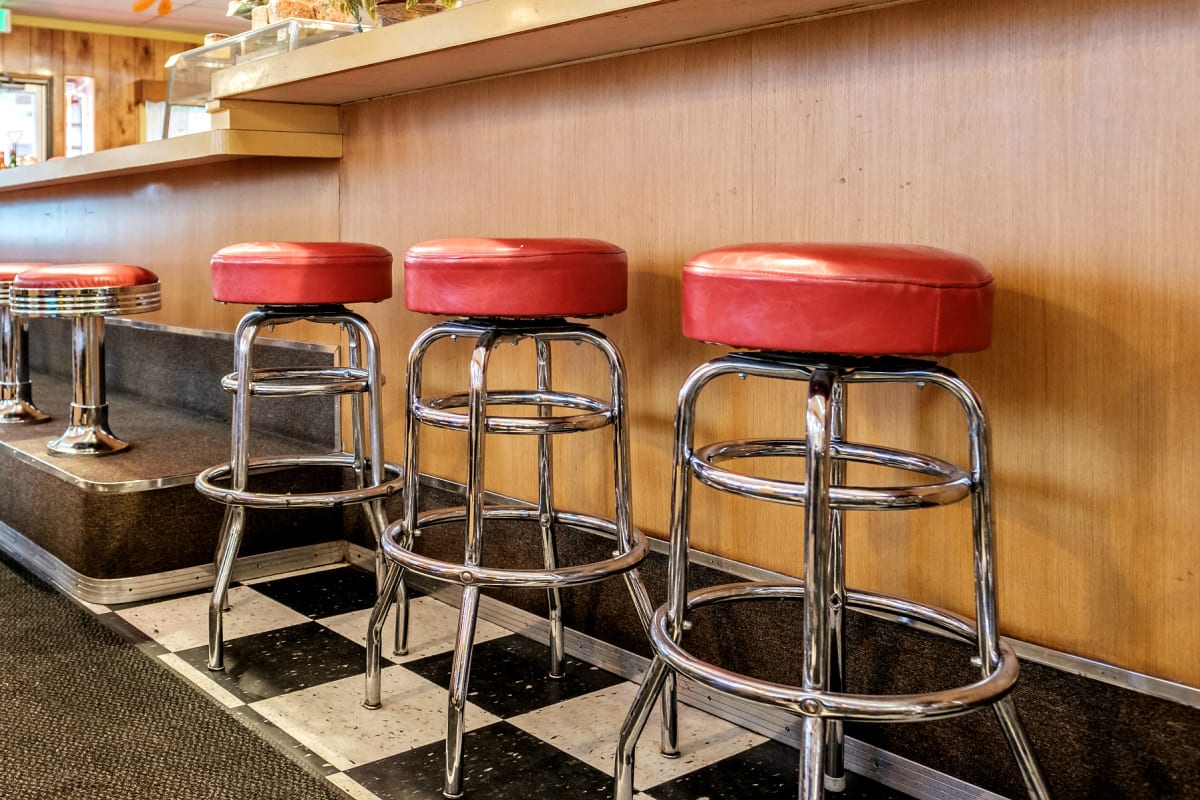 Diner restaurant - interior stools