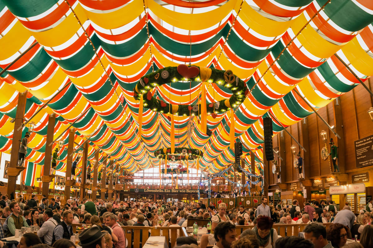 Inside beer tent - Oktoberfest