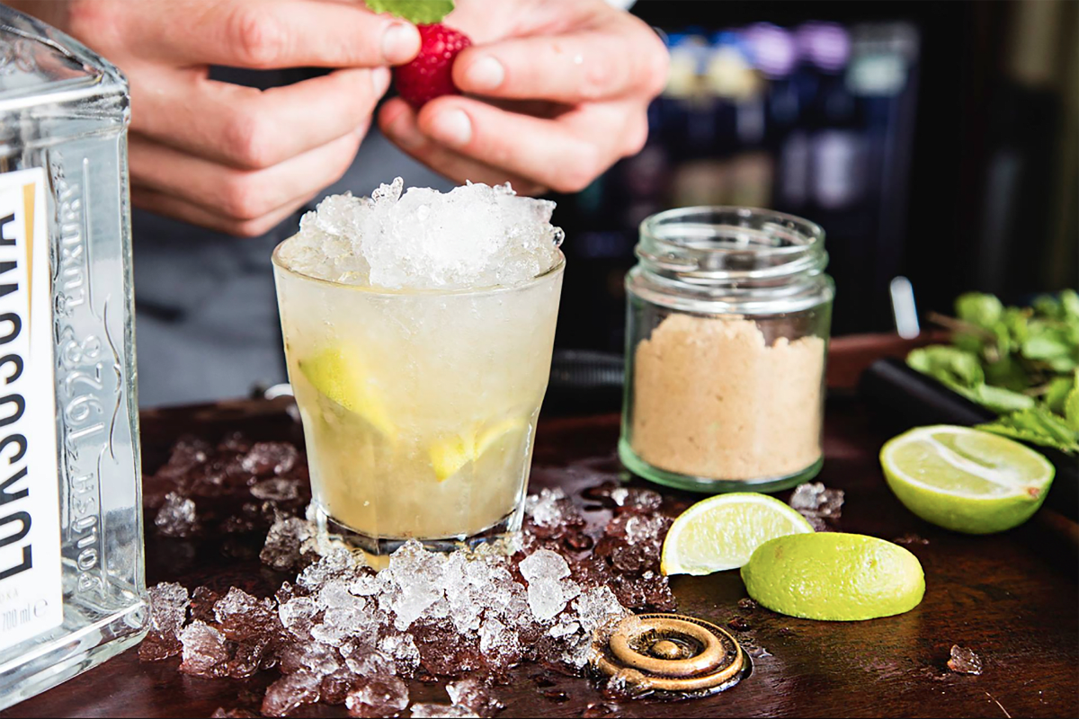 The Rose Villa Tavern Cocktail Making