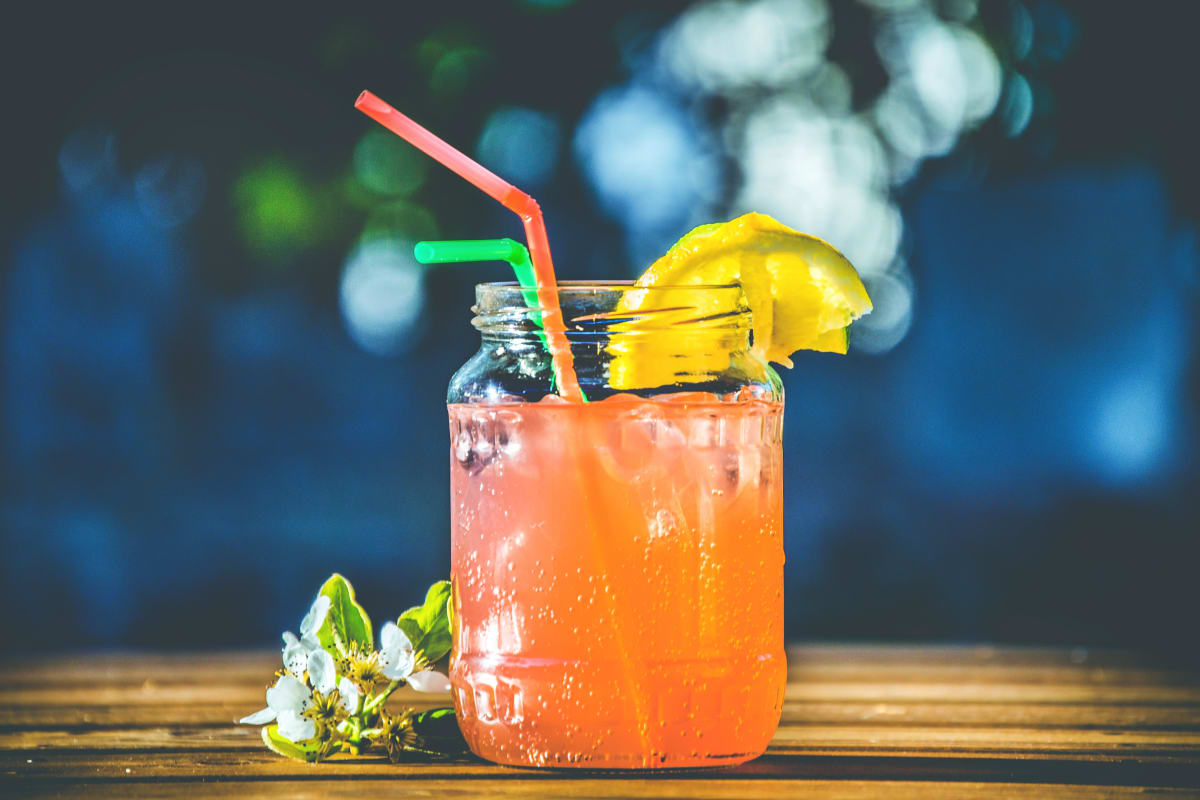 A cocktail in a jar