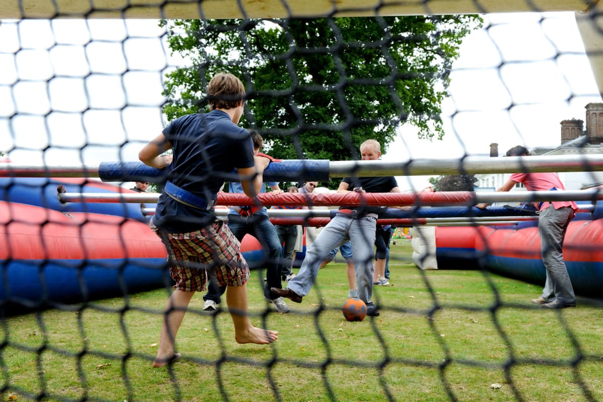 human table football