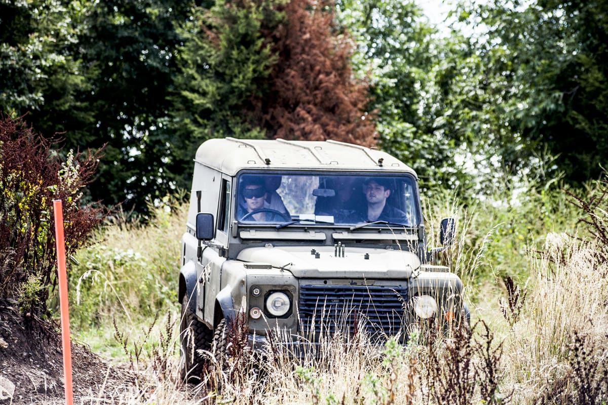 Image of a stag group doing blindfold driving