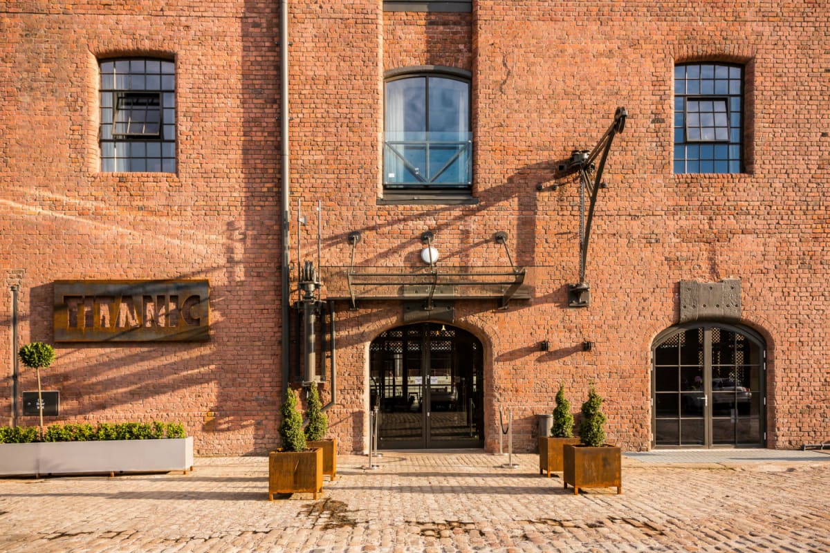 Entrance to Titanic Hotel Liverpool