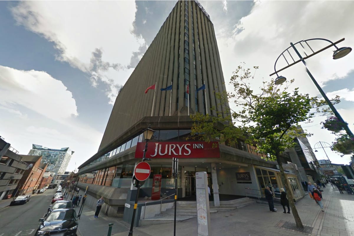 jurys inn birmingham - exterior