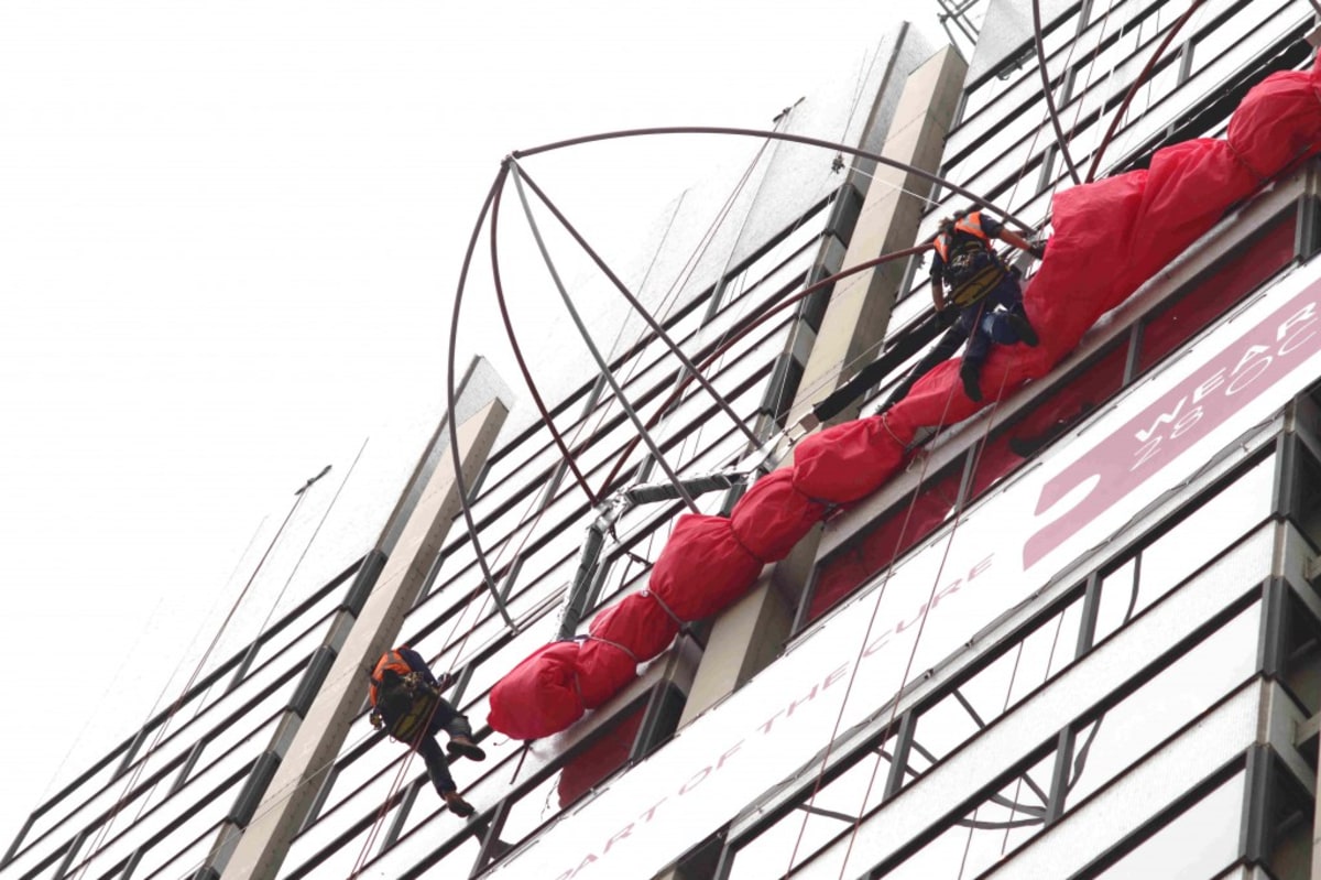 World record attempt for the longest bra chain set to get hooked up at West  End