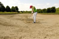 Hen Party playing golf on golf course
