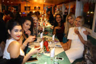 Saturday The Original Boat Party group of women enjoying meal